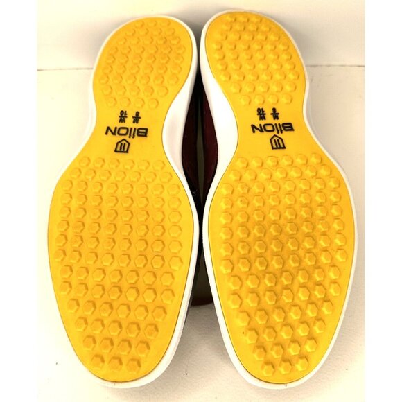 Biion Unisex Golf Shoes Oxford Slip On Waterproof Black Grey Burgundy W 10 M 8 - Picture 9 of 10